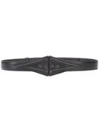 Issey Miyake - Facet Belt - Women - Leather - One Size, Black, Leather