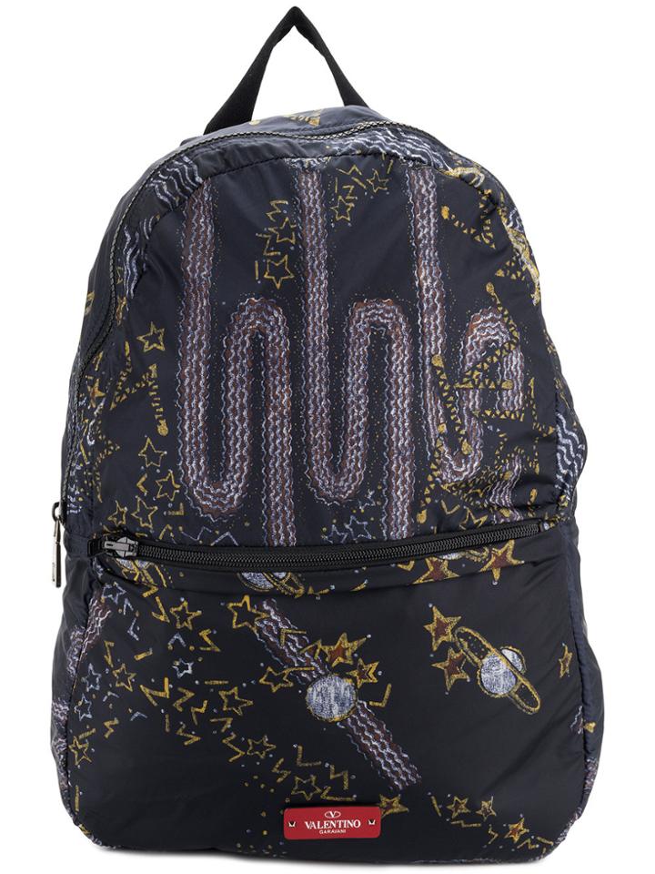 Valentino Valentino Garavani Zandra Lunar Punk Backpack - Blue