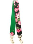 Dolce & Gabbana Tulip Print Bag Strap, Women's, Black