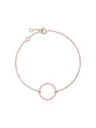 Rosa De La Cruz 18k Rose Gold Eternity 15 Diamond Bracelet - Metallic