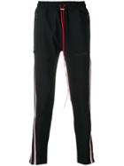 Represent Stripe Track Pants - Black