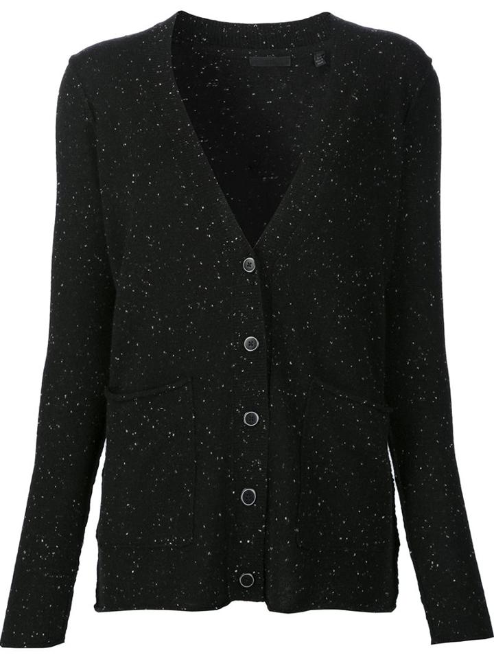 Atm Anthony Thomas Melillo V-neck Cardigan, Women's, Size: Small, Black, Cashmere