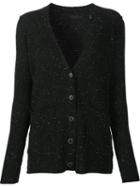 Atm Anthony Thomas Melillo V-neck Cardigan, Women's, Size: Small, Black, Cashmere