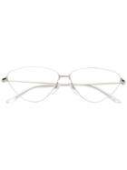 Balenciaga Eyewear Cat Eye Glasses - Silver