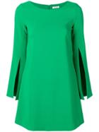 P.a.r.o.s.h. Cuff Slit Mini Dress - Green