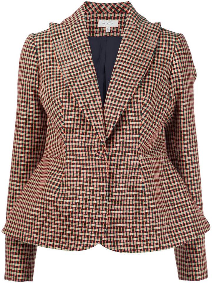 Delpozo Checked Pattern Blazer