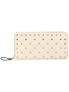 Valentino Studded Design Wallet - Nude & Neutrals