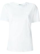 T By Alexander Wang Round Neck T-shirt, Women's, Size: Small, White, Cotton