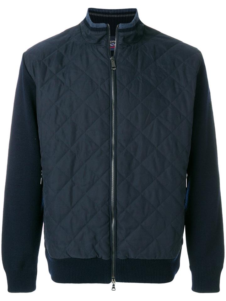 Paul & Shark Diamond Quilted Jacket - Blue