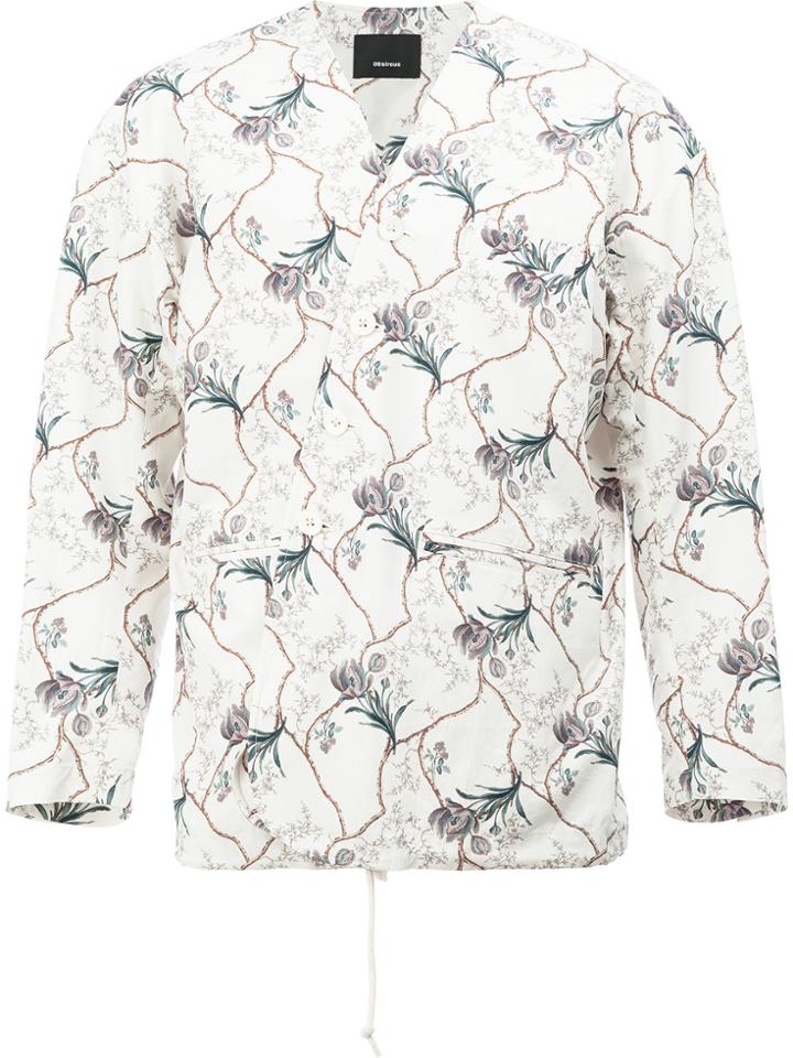 08sircus Floral Print Blazer - White