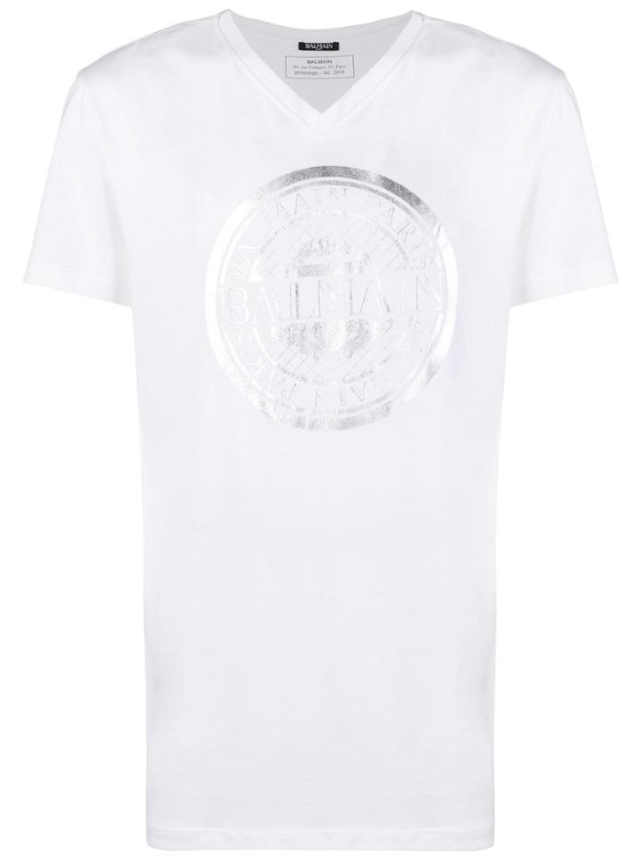 Balmain V-neck T-shirt - White