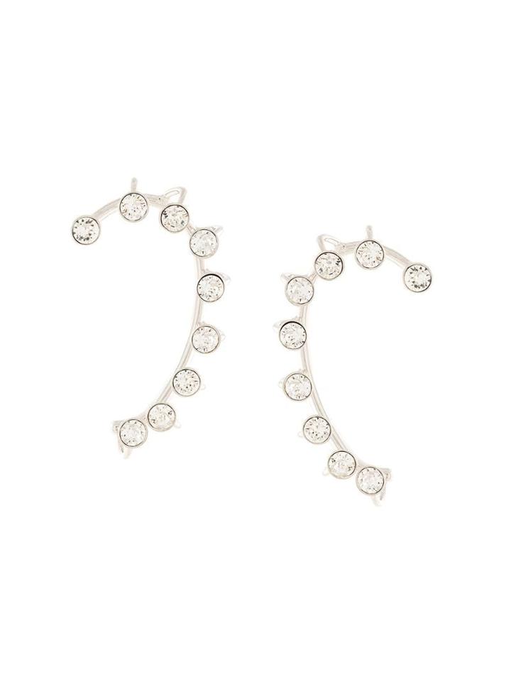 Mugler Strass Ear Cuff - Silver