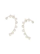 Mugler Strass Ear Cuff - Silver