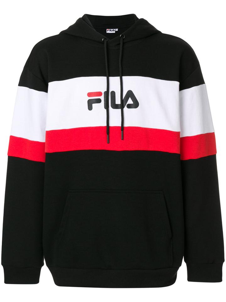 Fila Colour Blocked Hoodie - Black