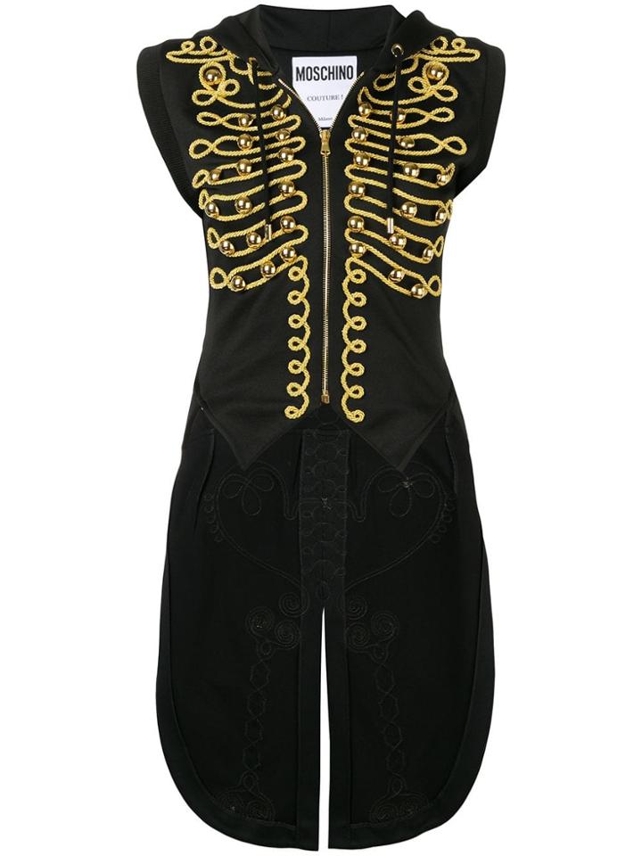Moschino Embroidered Military Tailcoat - Black
