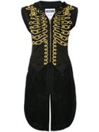 Moschino Embroidered Military Tailcoat - Black