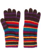 Paul Smith Striped Gloves, Men's, Nylon/viscose/cashmere/wool