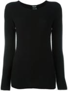 Giorgio Armani Fitted Jumper, Women's, Size: 44, Black, Polyester/viscose
