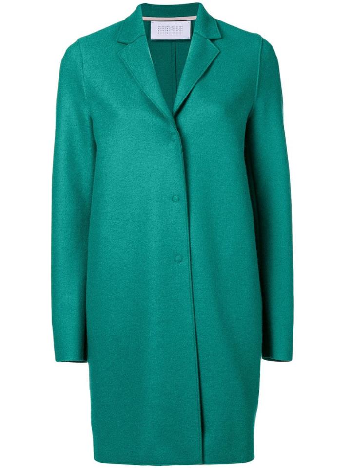 Harris Wharf London Cocoon Midi Coat - Green