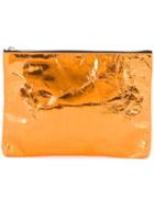 Golden Goose Deluxe Brand Toast Clutch, Women's, Yellow/orange, Lamb Skin