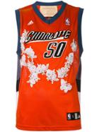 Night Market Charlotte Embroidered Nba Tank - Yellow & Orange