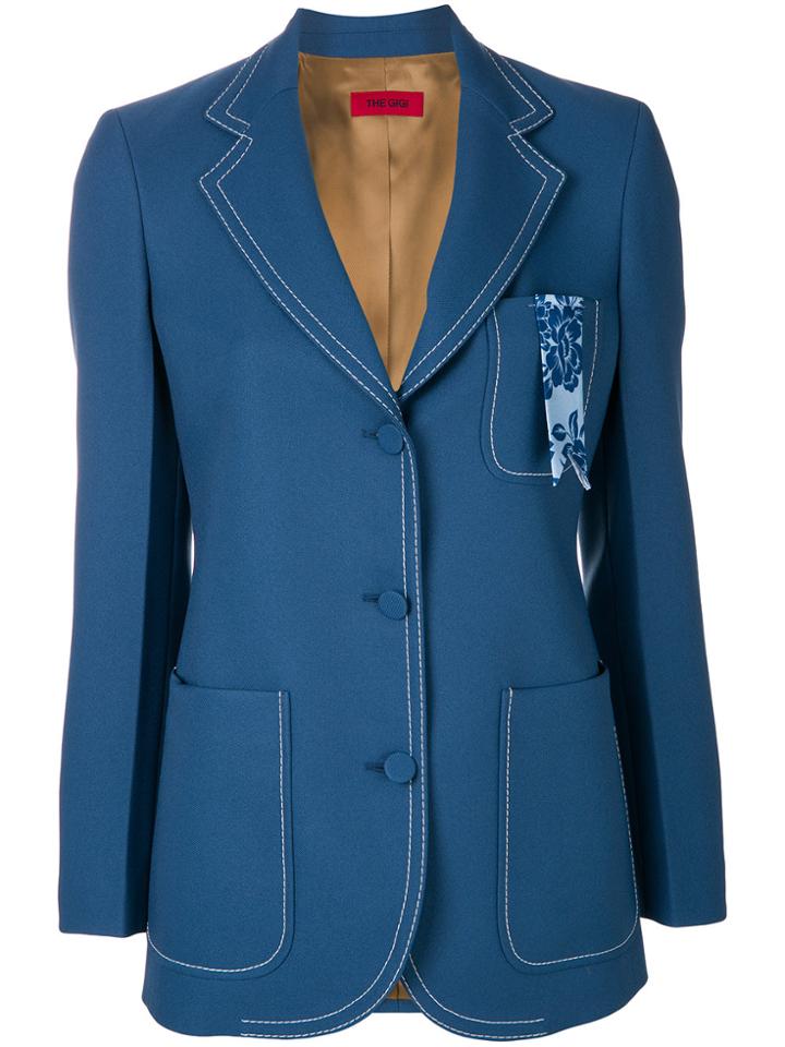 The Gigi Single Breasted Blazer - Blue