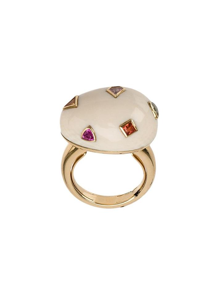 Bibi Van Der Velden Pop Art Small Ring - White