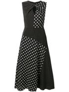 Ps By Paul Smith Polka Dot Midi Dress - Black