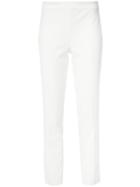 Josie Natori - Slim-fit Trousers - Women - Cotton/nylon/spandex/elastane - 4, White, Cotton/nylon/spandex/elastane
