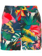Valentino Tropical Dream Print Swim Shorts, Men's, Size: 50, Polyamide/polyester