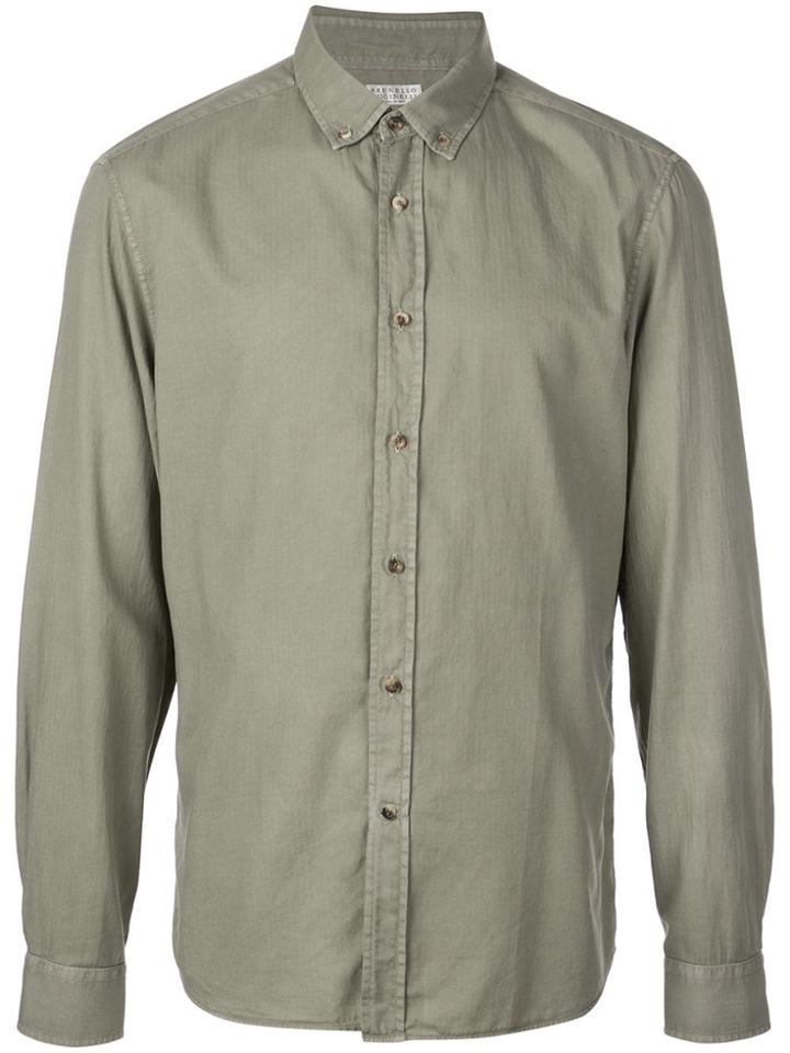 Brunello Cucinelli Button Down Shirt - Green