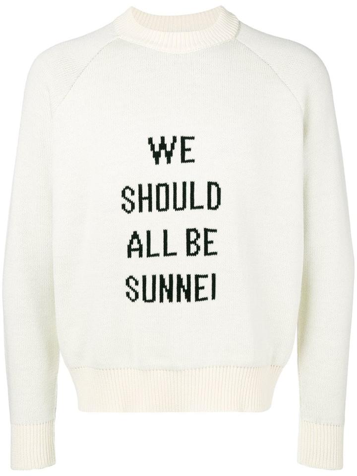 Sunnei We Should All Be Sweater - White