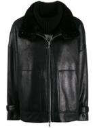 Patrizia Pepe Faux Leather Jacket - Black