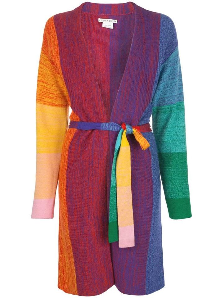 Alice+olivia Marketta Belted Cardigan - Red