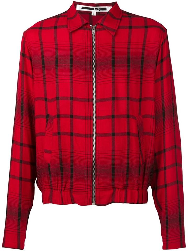 Mcq Alexander Mcqueen Checked Bomber Jacket
