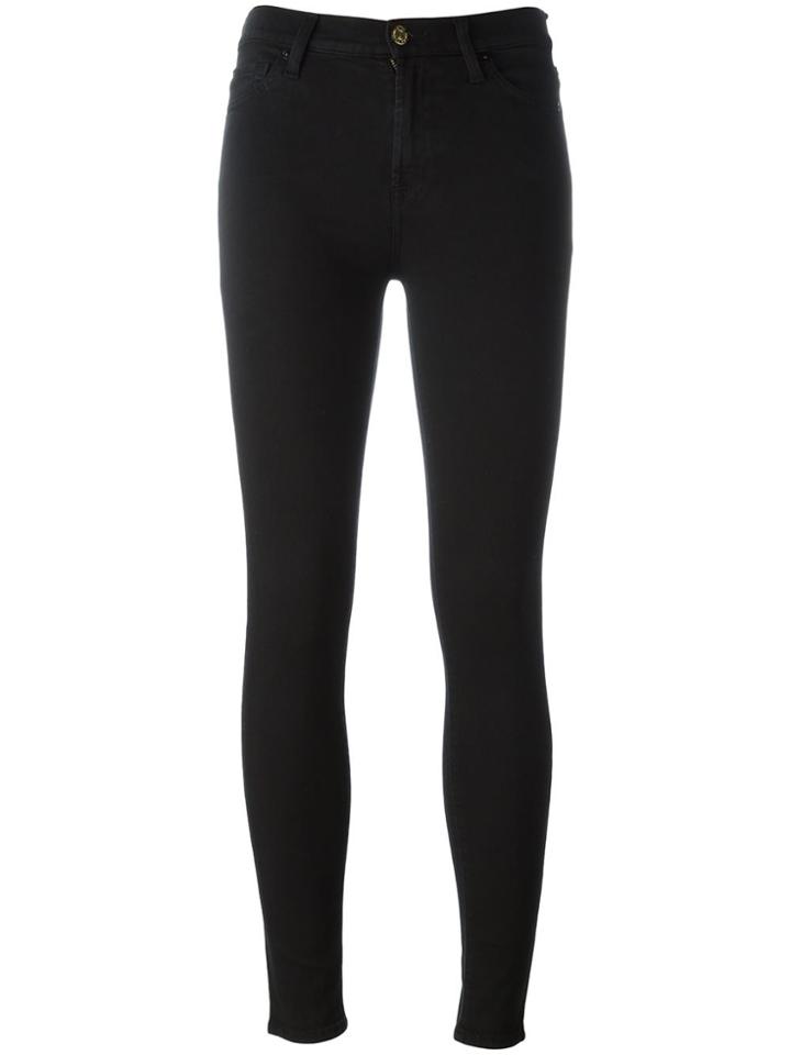 7 For All Mankind Stretch Skinny Jeans - Black