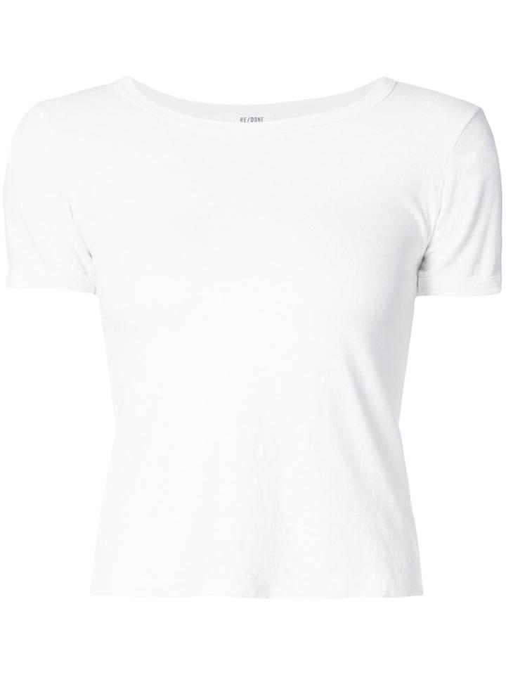 Re/done Ringer T-shirt - White