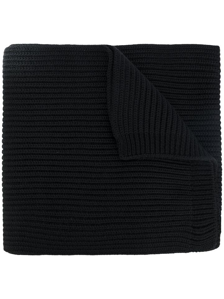 Dsquared2 - Ribbed Scarf - Men - Wool - One Size, Black, Wool