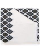 Lanvin Frayed Patterned Scarf
