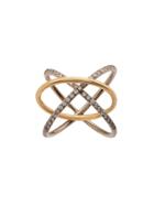 Charlotte Chesnais Crossover Ring - Yellow & Orange