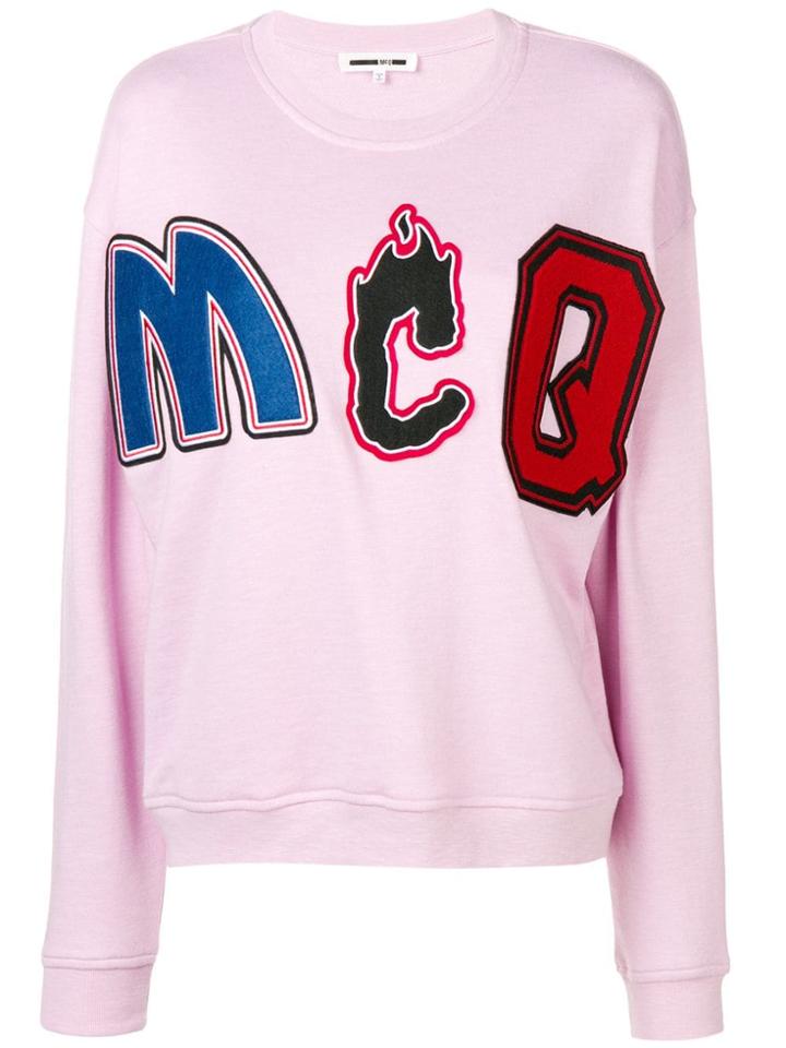 Mcq Alexander Mcqueen Logo Print Sweatshirt - Pink