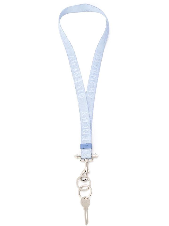 Givenchy Key Detail Lanyard, Men's, Blue, Polyester