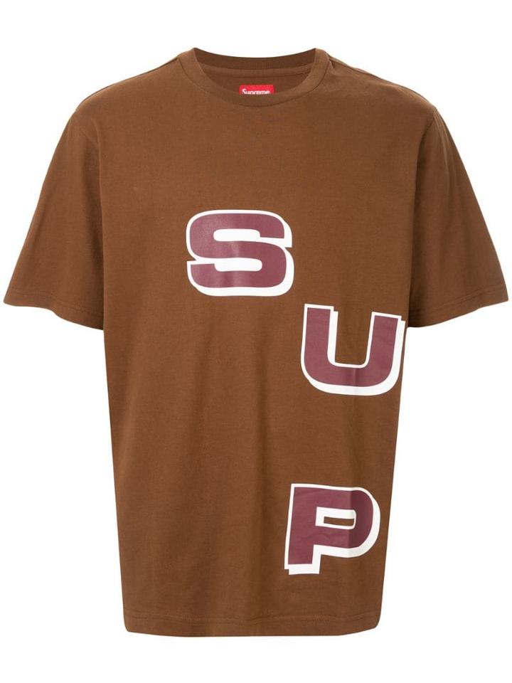 Supreme Stagger Tee - Brown