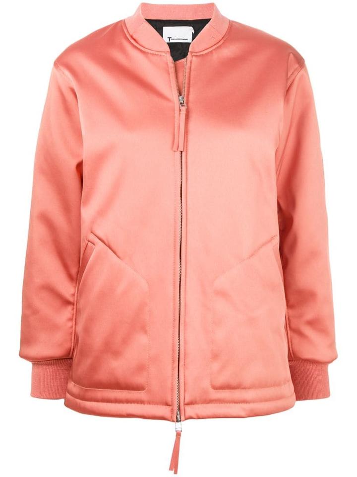 T By Alexander Wang Oversized Bomber Jacket - Yellow