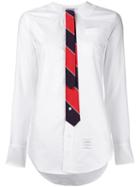 Thom Browne Oxford Tie Blouse, Women's, Size: 40, White, Cotton