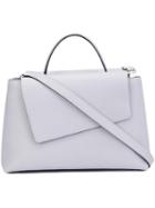 Valextra Asymmetric Tote, Women's, Grey