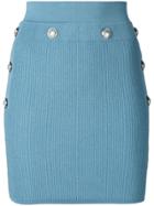 Balmain Knit Mini Skirt - Blue