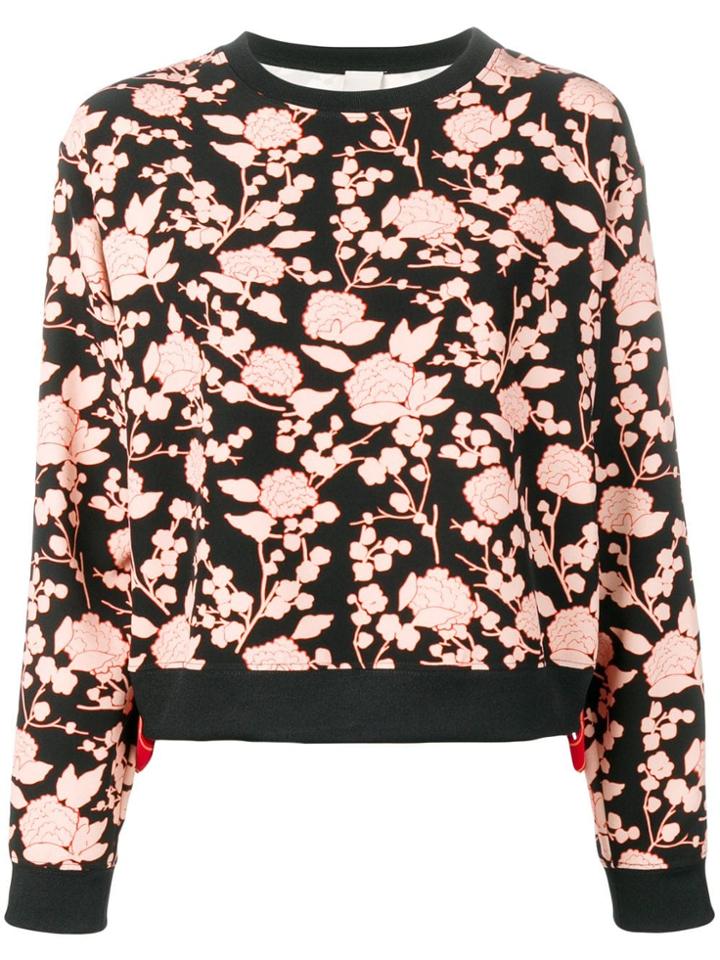 Pinko Floral-print Sweatshirt - Black