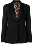 Dolce & Gabbana Pre-owned Pinstripe Fitted Blazer - Black