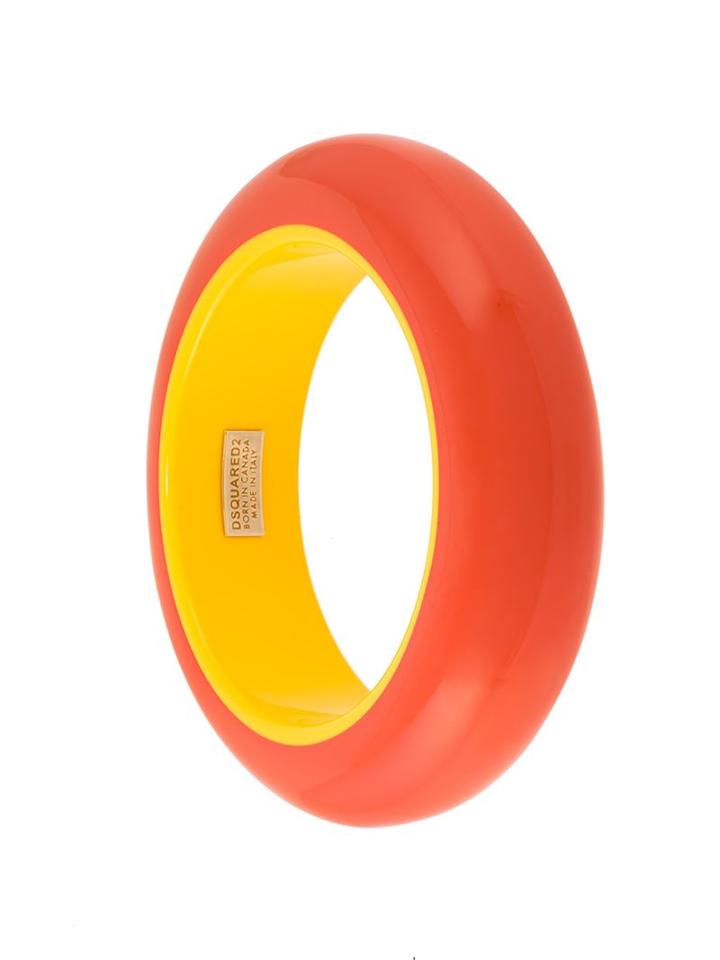 Dsquared2 Ocean Drive Bangle, Women's, Yellow/orange, Polyester/brass